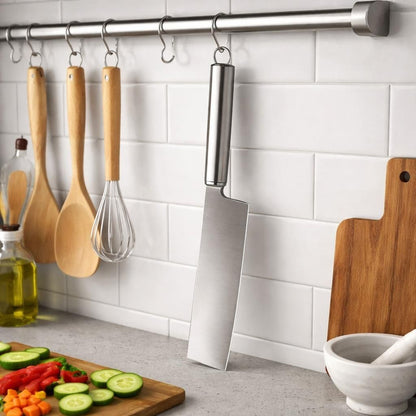 Stainless Steel Multi-Purpose Kitchen Knife with Wavy Edge