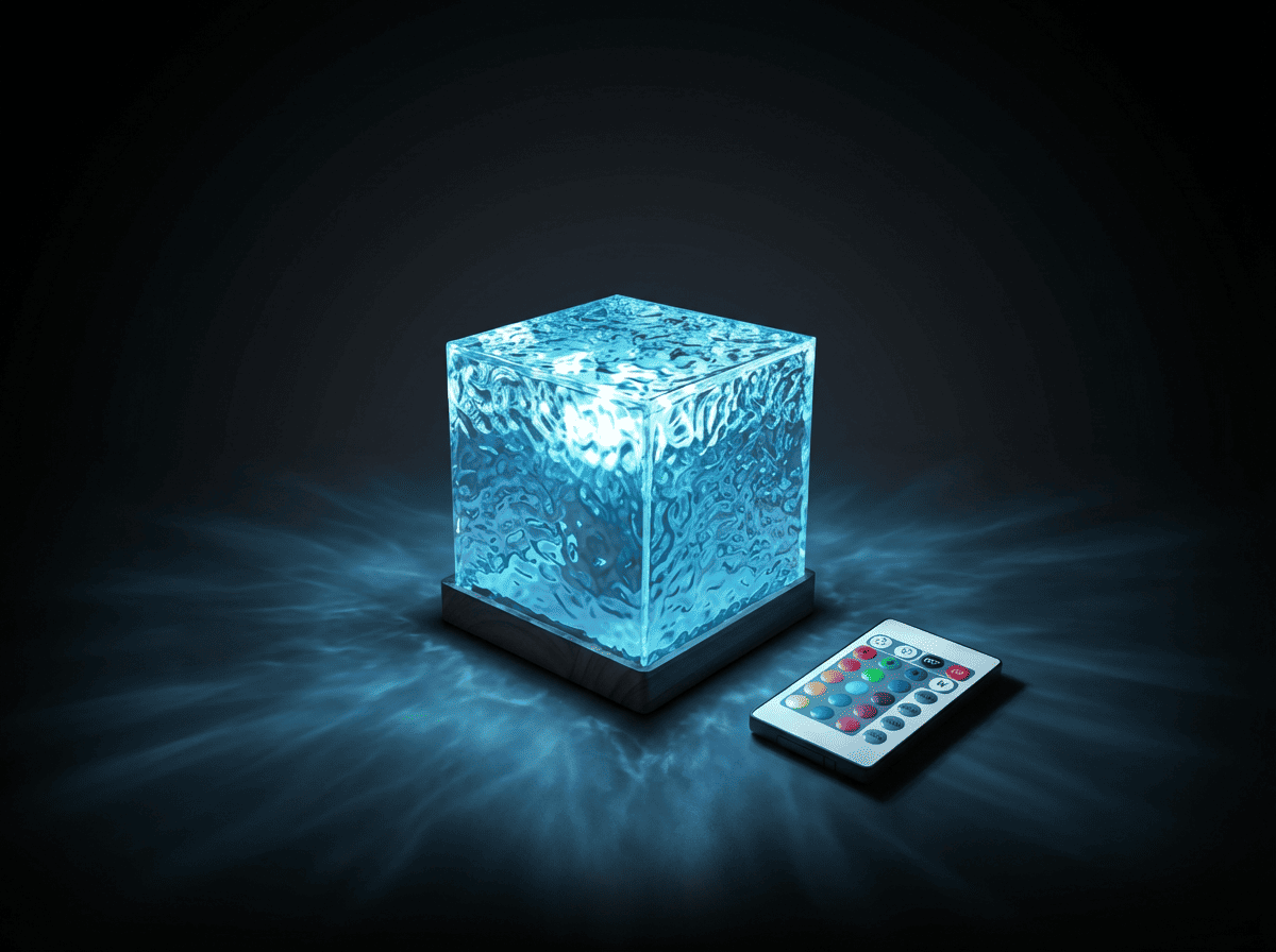 Rotating Water Ripple Projection Night Light