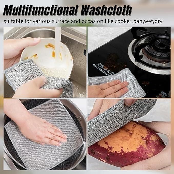 Multipurpose Dishwashing Cleaning Rags - Pack of 10