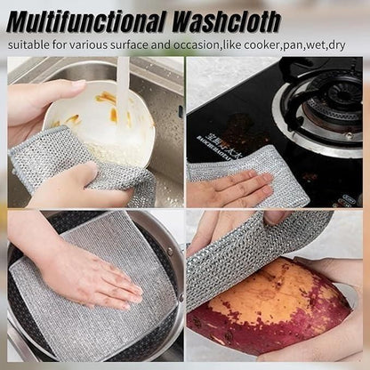 Multipurpose Dishwashing Cleaning Rags - Pack of 10