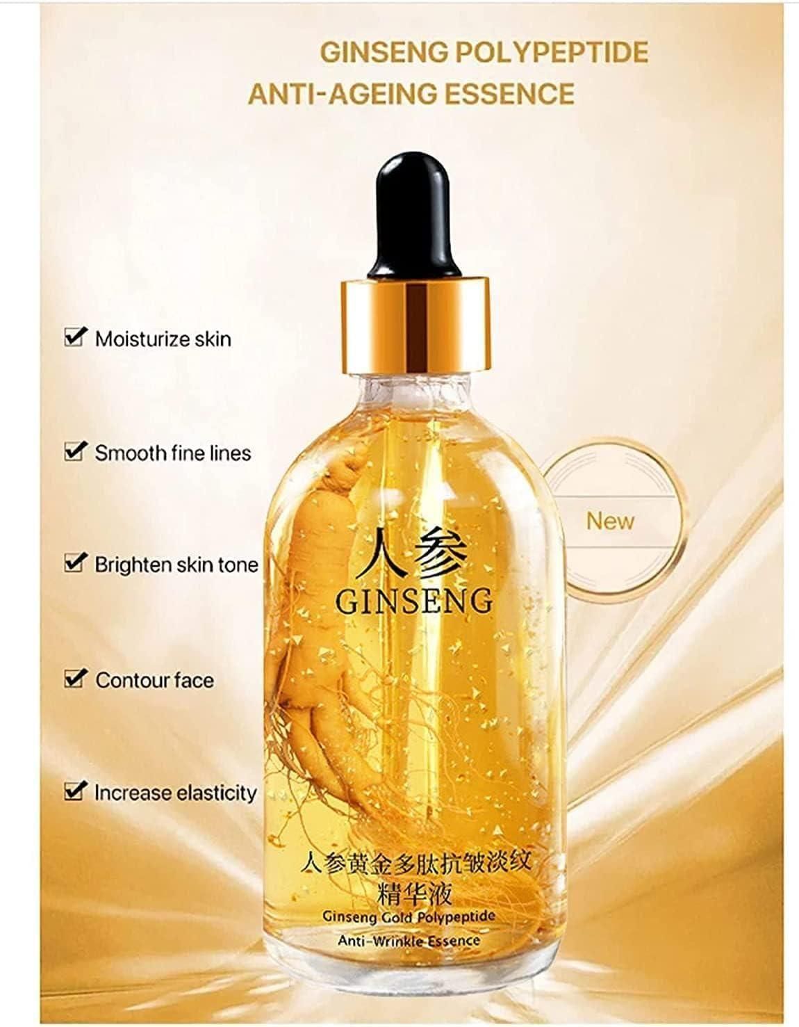 Ginseng Gold Polypeptide Anti-Aging Face Serum - Pack of 2