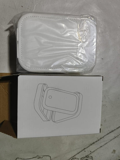 White Jewelry Organizer Box with LED Mirror