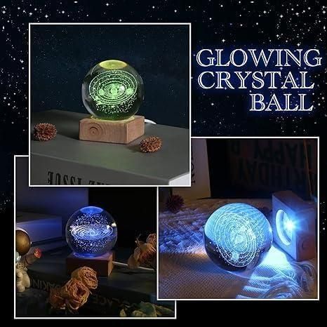 3D Crystal Ball Decorative Lamp - Assorted Designs