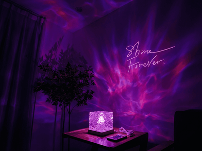 Rotating Water Ripple Projection Night Light